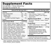 clean energy greens supplement facts